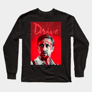 Drive Blood Poster Artwork - Ryan Gosling Long Sleeve T-Shirt